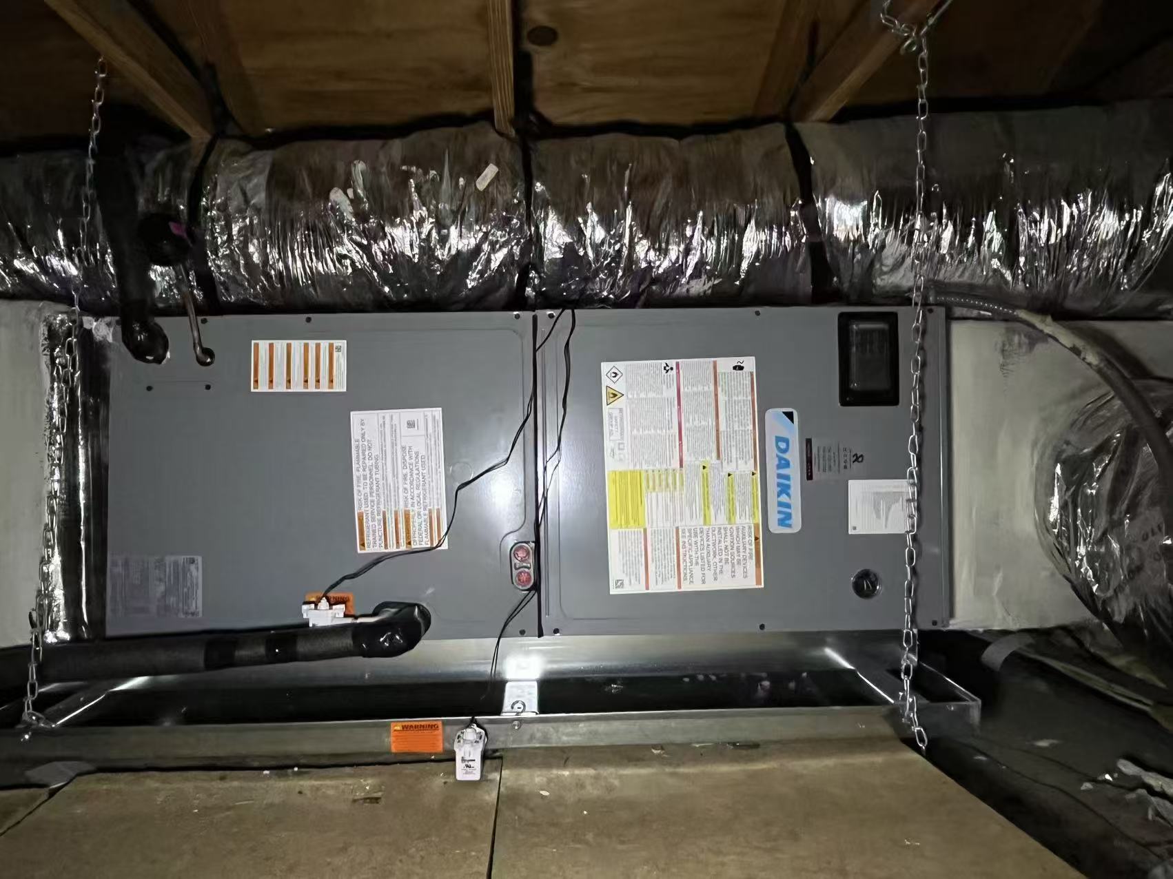 Attic Air Handler Installation