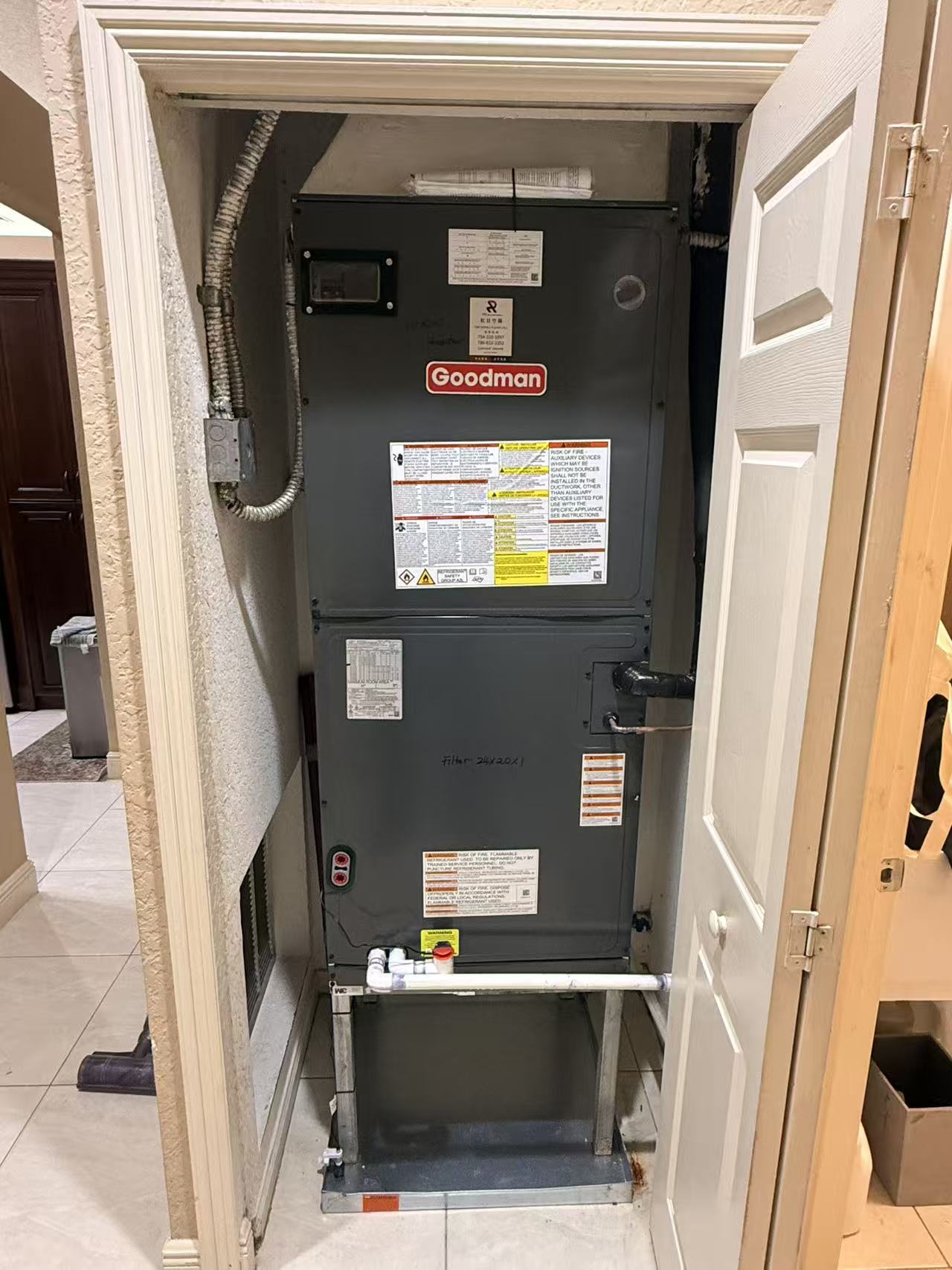 Indoor Air Handler Installation